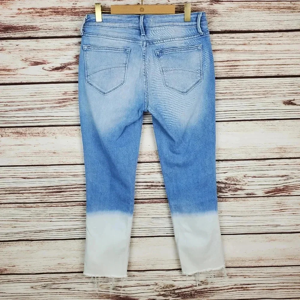 Driftwood Womens 26x25 Candace Cropped Raw Hem Denim Jeans - Picture 5 of 9